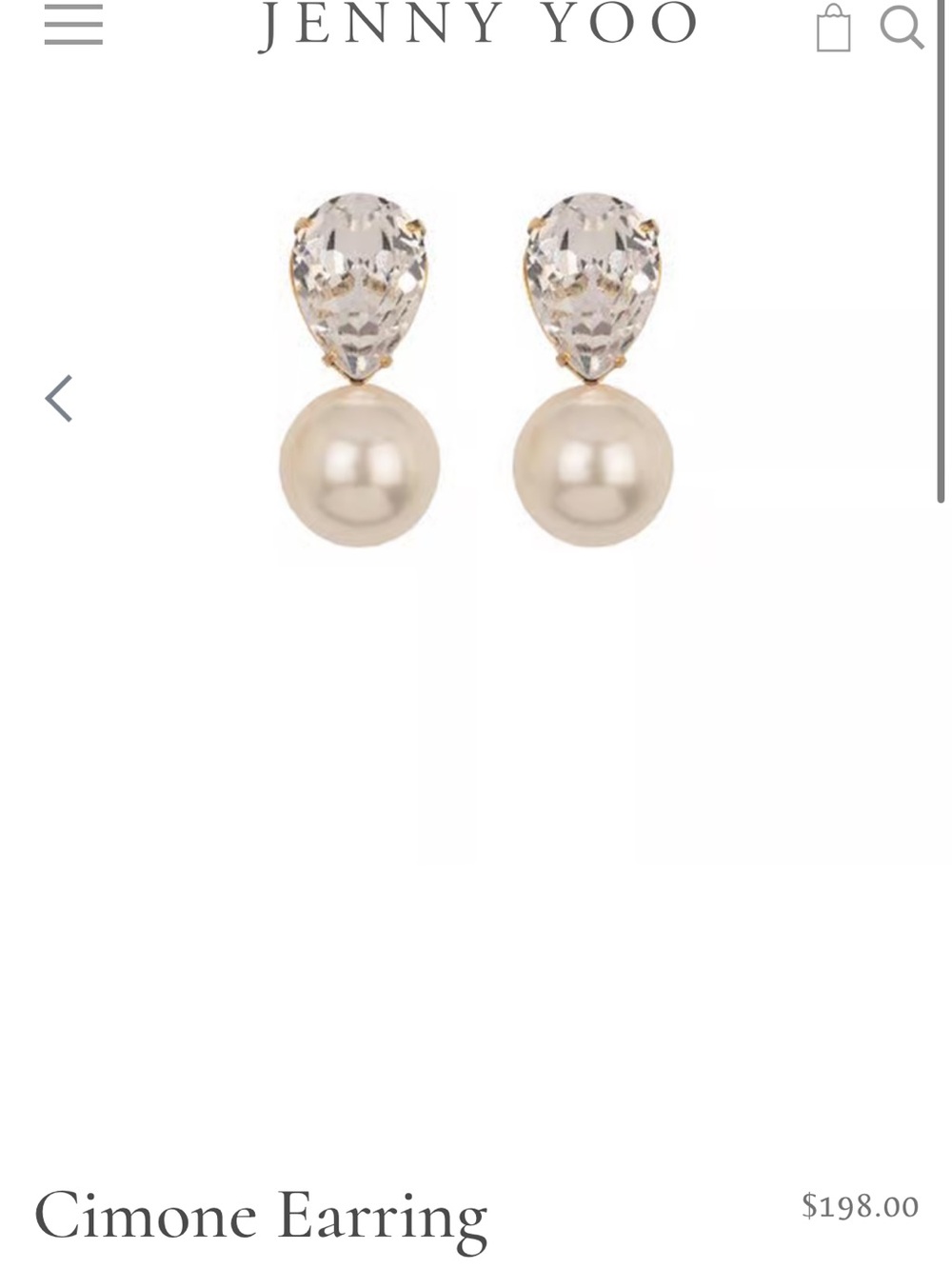 Jennifer Behr Cimone Drop Earrings - BRAND NEW NEVER WORN